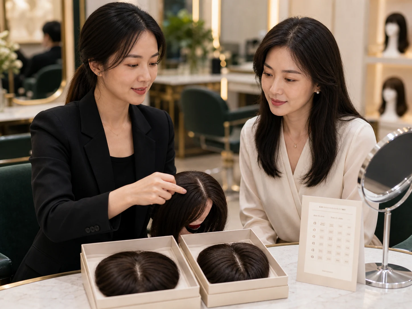 REESE瑞茜假发福田区梁女士｜工作日高频佩戴的两套轮换规划
