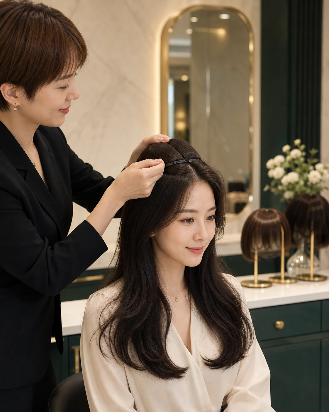 REESE瑞茜假发发丝长度相关女士增发说明图