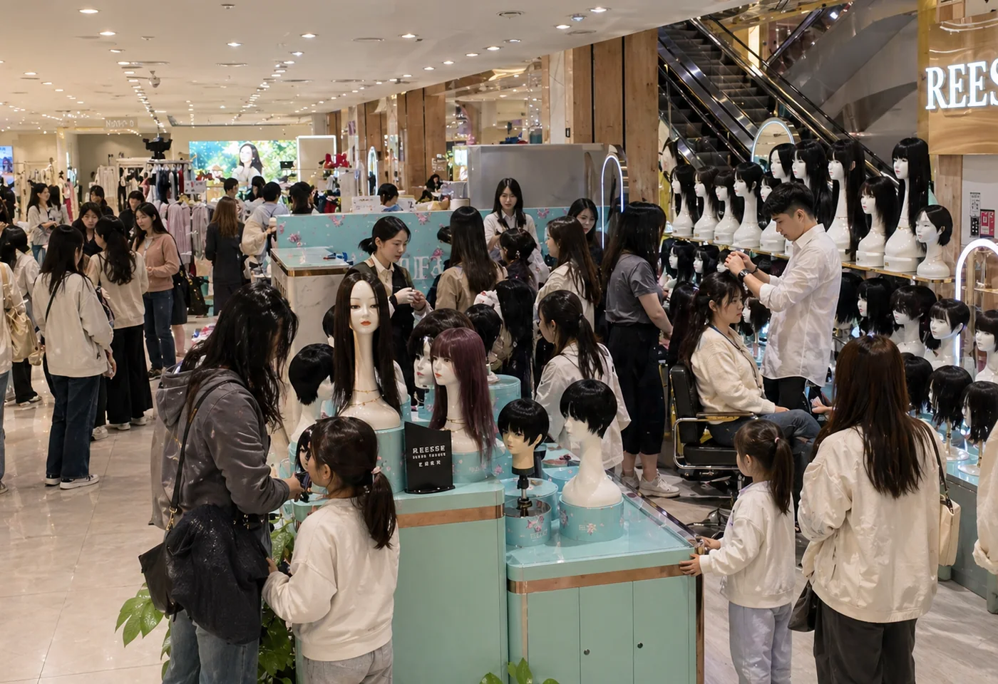 REESE瑞茜假发深圳坂田天虹店店内环境图