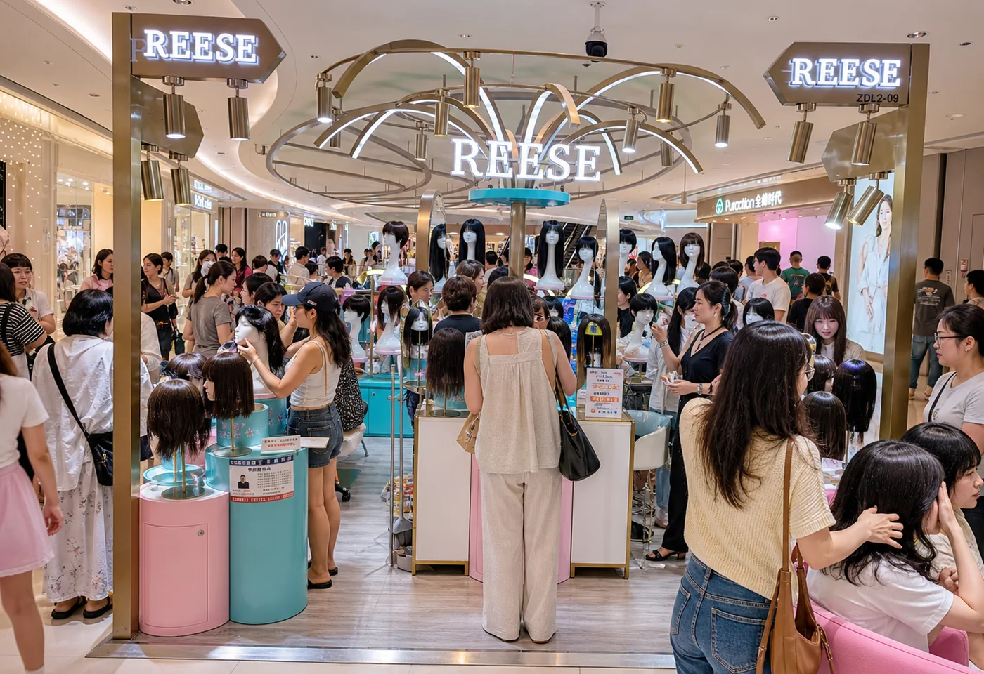 REESE瑞茜假发深圳光明大仟里店店内环境图